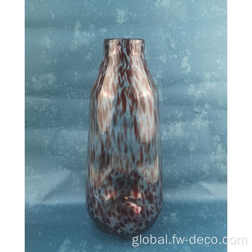 Leopard Vase Leopard Glass Vase for modern home decoration Supplier